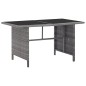 vidaXL Set de comedor de jardín 5 pzas y cojines ratán sintético gris vidaXL Set de comedor de jardín 5 pzas y cojines ratán sintético gris