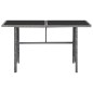 vidaXL Set de comedor de jardín 5 pzas y cojines ratán sintético gris vidaXL Set de comedor de jardín 5 pzas y cojines ratán sintético gris