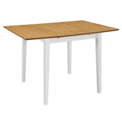 vidaXL Juego de muebles de comedor 5 piezas MDF blanco