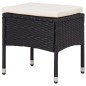 vidaXL Set comedor jardín 5 pzas ratán sintético y madera acacia negro vidaXL Set comedor jardín 5 pzas ratán sintético y madera acacia negro