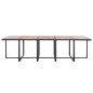 vidaXL Set comedor de jardín 15 piezas y cojines ratán sintético negro vidaXL Set comedor de jardín 15 piezas y cojines ratán sintético negro