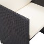 vidaXL Set comedor de jardín 15 piezas y cojines ratán sintético negro vidaXL Set comedor de jardín 15 piezas y cojines ratán sintético negro