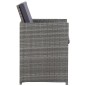 vidaXL Set comedor de jardín 9 piezas y cojines ratán sintético gris vidaXL Set comedor de jardín 9 piezas y cojines ratán sintético gris