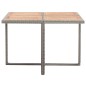 vidaXL Set comedor de jardín 9 piezas y cojines ratán sintético gris vidaXL Set comedor de jardín 9 piezas y cojines ratán sintético gris