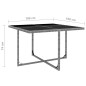 vidaXL Set comedor de jardín 9 piezas y cojines ratán sintético gris vidaXL Set comedor de jardín 9 piezas y cojines ratán sintético gris