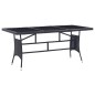 vidaXL Conjunto de muebles de jardín 9 piezas ratán sintético negro vidaXL Conjunto de muebles de jardín 9 piezas ratán sintético negro