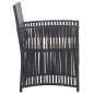 vidaXL Sillones de jardín con cojines 2 unidades ratán sintético negro vidaXL Sillones de jardín con cojines 2 unidades ratán sintético negro