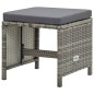 vidaXL Set de comedor de jardín 9 pzas y cojines ratán sintético gris vidaXL Set de comedor de jardín 9 pzas y cojines ratán sintético gris