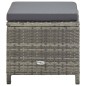 vidaXL Set de comedor de jardín 9 pzas y cojines ratán sintético gris vidaXL Set de comedor de jardín 9 pzas y cojines ratán sintético gris