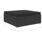 vidaXL Set muebles de jardín 6 piezas y cojines ratán sintético negro vidaXL Set muebles de jardín 6 piezas y cojines ratán sintético negro