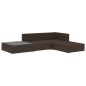 vidaXL Set muebles de jardín 4 piezas y cojines ratán sintético marrón vidaXL Set muebles de jardín 4 piezas y cojines ratán sintético marrón