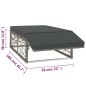 vidaXL Set de muebles de jardín 2 pzas y cojines ratán sintético gris vidaXL Set de muebles de jardín 2 pzas y cojines ratán sintético gris