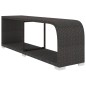 vidaXL Set muebles de jardín 8 piezas y cojines ratán sintético negro