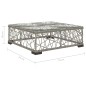 vidaXL Set de muebles de jardín 8 pzas y cojines ratán sintético gris