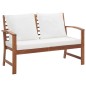 vidaXL Muebles de jardín 4 piezas con cojines madera maciza de acacia vidaXL Muebles de jardín 4 piezas con cojines madera maciza de acacia