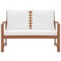 vidaXL Muebles de jardín 4 piezas con cojines madera maciza de acacia vidaXL Muebles de jardín 4 piezas con cojines madera maciza de acacia