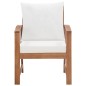 vidaXL Muebles de jardín 4 piezas con cojines madera maciza de acacia vidaXL Muebles de jardín 4 piezas con cojines madera maciza de acacia