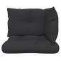 vidaXL Cojines para palets 3 piezas tela negro vidaXL Cojines para palets 3 piezas tela negro