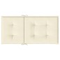 vidaXL Cojín silla jardín respaldo bajo 4 uds tela Oxford crema vidaXL Cojín silla jardín respaldo bajo 4 uds tela Oxford crema