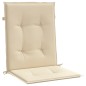 vidaXL Cojín de silla de jardín respaldo bajo 2 uds tela Oxford beige vidaXL Cojín de silla de jardín respaldo bajo 2 uds tela Oxford beige