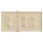 vidaXL Cojín de silla de jardín respaldo bajo 2 uds tela Oxford beige vidaXL Cojín de silla de jardín respaldo bajo 2 uds tela Oxford beige