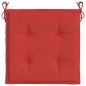 vidaXL Cojines de silla de jardín 4 uds tela rojo 40x40x3 cm vidaXL Cojines de silla de jardín 4 uds tela rojo 40x40x3 cm