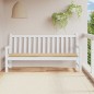 vidaXL Cojín de banco de jardín tela Oxford beige 200x50x3 cm