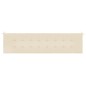 vidaXL Cojín de banco de jardín tela Oxford beige 200x50x3 cm
