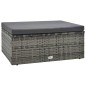 vidaXL Set de muebles de jardín 5 pzas y cojines ratán sintético gris vidaXL Set de muebles de jardín 5 pzas y cojines ratán sintético gris