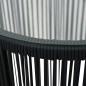 vidaXL Set mesa y sillas de jardín 3 pzas y cojines ratán PE negro vidaXL Set mesa y sillas de jardín 3 pzas y cojines ratán PE negro