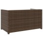 vidaXL Set muebles de jardín 5 piezas y cojines ratán sintético marrón vidaXL Set muebles de jardín 5 piezas y cojines ratán sintético marrón
