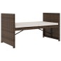 vidaXL Set muebles de jardín 5 piezas y cojines ratán sintético marrón vidaXL Set muebles de jardín 5 piezas y cojines ratán sintético marrón