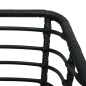 vidaXL Sillas de jardín 2 unidades con cojines ratán sintético negro vidaXL Sillas de jardín 2 unidades con cojines ratán sintético negro