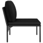 vidaXL Juego de muebles de jardín 5 piezas con cojines PVC negro vidaXL Juego de muebles de jardín 5 piezas con cojines PVC negro