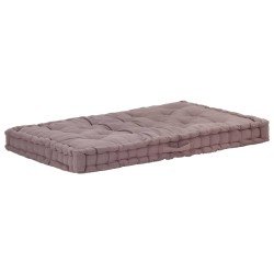 vidaXL Cojín para palés algodón gris taupe 120x80x10 cm 