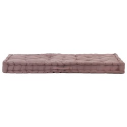 vidaXL Cojín para palés algodón gris taupe 120x80x10 cm 