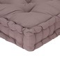 vidaXL Cojín para palés algodón gris taupe 120x80x10 cm vidaXL Cojín para palés algodón gris taupe 120x80x10 cm