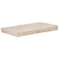 vidaXL Cojín para palés algodón beige 120x80x10 cm vidaXL Cojín para palés algodón beige 120x80x10 cm