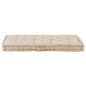 vidaXL Cojín para palés algodón beige 120x80x10 cm vidaXL Cojín para palés algodón beige 120x80x10 cm