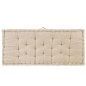 vidaXL Cojín para palés algodón beige 120x80x10 cm vidaXL Cojín para palés algodón beige 120x80x10 cm