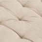 vidaXL Cojín para palés algodón beige 120x80x10 cm vidaXL Cojín para palés algodón beige 120x80x10 cm