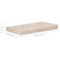 vidaXL Cojín para palés algodón beige 120x80x10 cm vidaXL Cojín para palés algodón beige 120x80x10 cm