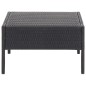 vidaXL Set de sofás de jardín 5 piezas y cojines ratán sintético negro vidaXL Set de sofás de jardín 5 piezas y cojines ratán sintético negro