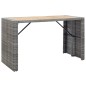vidaXL Set muebles bar jardín 7 piezas y cojines ratán sintético gris vidaXL Set muebles bar jardín 7 piezas y cojines ratán sintético gris