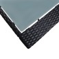 vidaXL Mesa y sillas de bar jardín 5 pzas ratán sintético vidrio negro vidaXL Mesa y sillas de bar jardín 5 pzas ratán sintético vidrio negro