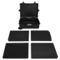 vidaXL Maletín de vuelo con ruedas PP negro 63x50x23 cm