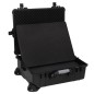 vidaXL Maletín de vuelo con ruedas PP negro 63x50x23 cm