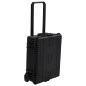 vidaXL Maletín de vuelo con ruedas PP negro 63x50x23 cm