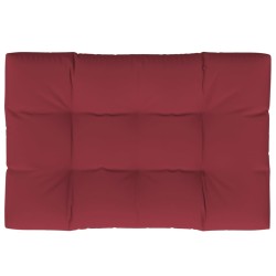 vidaXL Cojín para muebles de palets tela rojo tinto 120x80x12 cm
