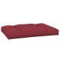 vidaXL Cojín para muebles de palets tela rojo tinto 120x80x12 cm